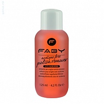 FABY Acetone Free Remover With Aloe Жидкость для снятия лака с экстрактом Алоэ (без ацетона), 125 мл.