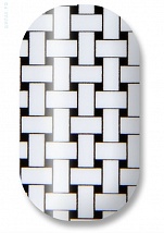 Black and white weave 106-079