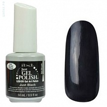 IBD JUST GEL Polish Just Black Gel Art Polish Черный гелевый лак для дизайна (с широкой кистью) 19406