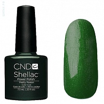 Гель лак CND Shellac Pretty Poison (Темно-изумрудный)