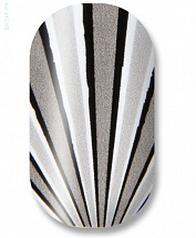 Black, gray and white stripes 106-084