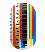 Наклейки на ногти Barcode maze gold 106-220