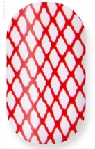 Clear with red fishnet 106-036