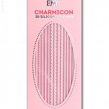 Наклейки EMI Charmicon 3D Silicone Stickers "Кружева MIX белые" №3