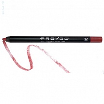 Provoc Gel Lip Liner 17 Vintage Rose Гелевая подводка в карандаше для губ  (цвет - коричнево-малиновый)