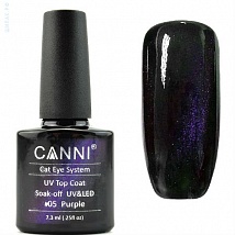 CANNI CAT EYE Top Coat Верхнее покрытие Кошачий Глаз 05, 7,3 мл.