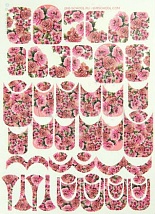 Готовый маникюр EMI Naildress Slider Design Розовые Розы