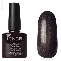 Гель лак CND Shellac Night Glimmer (Тёмно-серый с разноцветными микроблёстками)