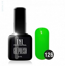 TNL Gel Polish Гель-лак №126 неоновый салатовый, 10 мл.