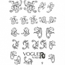 Vogue Nails Трафарет-слайдер для дизайна №9