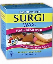 Бразильский воск для удаления волос в зоне бикини, теле, ногах surgi wax remover