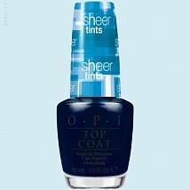 OPI Sheer Tints Top Coat Верхнее полупрозрачное покрытие для лака I Can Teal You Like Me (NT S04), 15 мл.