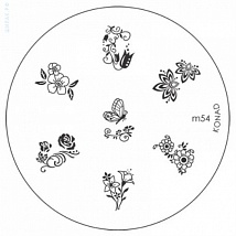 Konad Печатная форма (диск) Image Plate M54 (7 дизайнов)