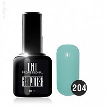 TNL Gel Polish Гель-лак №204 светлый циан, 10 мл.