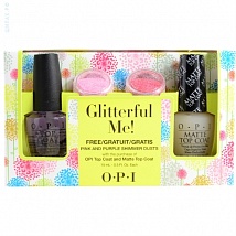 OPI Набор для дизайна Glitterful Me! (2 покрытия + 2 глиттера)