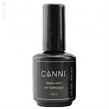 CANNI Gel Color Top Coat Верхнее покрытие, 15 мл.