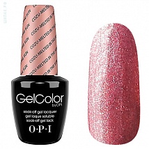 Гель лак OPI GelColor Cozu-Melted In The Sun (Розовый с микроблестками) M27