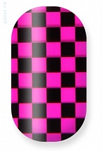 Checkers black and magenta 106-004