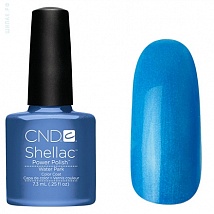 Гель лак CND Shellac Water Park (Светло синий ,с серебрянными микроблестками)