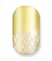 Наклейки на ногти Gold fishnet french manicure 112-006