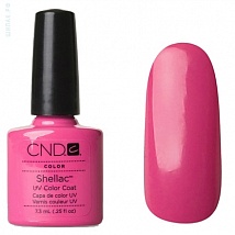 Гель лак CND Shellac Hot Pop Pink (горячий, розовый цвет)