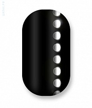 Наклейки на ногти Black with silver dot line 106-017