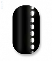 Наклейки на ногти Black with silver dot line 106-017