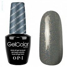 Гель лак OPI GelColor I HAVE A HERRING PROBLEM (Серо-голубой с микроблестками) H58