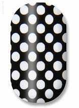 Black and white polka dots professional 106-007