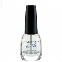 FABY Double Base and Top Coat Базовое средство и Верхний закрепитель, 15 мл. LDS 001