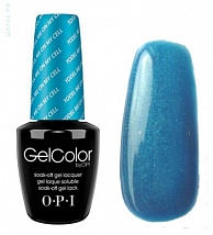 Гель лак OPI GelColor Yodel Me on My Cell (Голубой с микроблестками) Z20