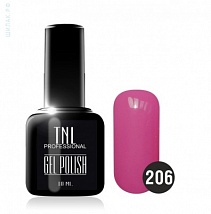 TNL Gel Polish Гель-лак №206 кораллово-розовый, 10 мл.
