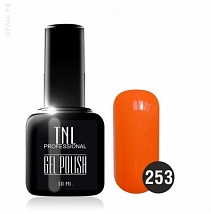 TNL Gel Polish Гель-лак №253 морковно-красный, 10 мл.