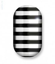 Наклейки на ногти Black and silver stripes 106-049