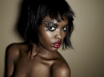 Наклейки для макияжа Face Lace Metropolis Eye Lace Black