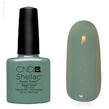 Гель лак CND Shellac Sage Scarf (темно оливковый, холодный )