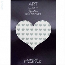 Christina Fitzgerald Art Luxury Signature Nail Sticker "Gray Heart" Наклейки для ногтей "Серое сердечко"