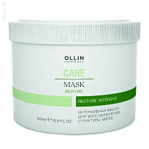 OLLIN CARE Restore Intensive Mask Интенсивная маска для восстановления структуры волос, 500 мл.
