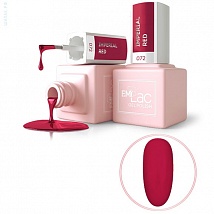 Гель лак EMI E.MiLac Dolce Vita Императорский красный №072, 9 мл.
