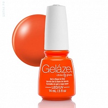 CG GELAZE Gel-n-Base in One, Гель лак Orange Knockout, 9.76 мл.