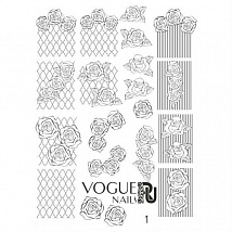 Vogue Nails Трафарет-слайдер для дизайна №1