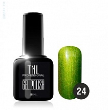 TNL Gel Polish Гель-лак №24 мерцающий малахит, 10 мл.