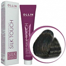 OLLIN SILK TOUCH  5/1 светлый шатен пепельный 60мл Безаммиачный стойкий краситель для волос