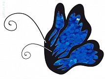 El Corazon Цветные глиттеры Неон голубой 0.6мм., стойкие 37