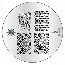 Konad Печатная форма (диск) Image Plate M100 (5 дизайнов)