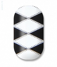 Наклейки на ногти Black and white diamonds 106-078