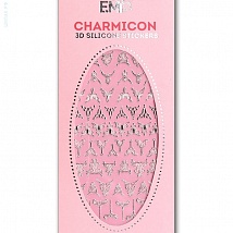 Наклейки EMI Charmicon 3D Silicone Stickers "Лунулы серебро" №3