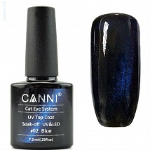 CANNI CAT EYE Top Coat Верхнее покрытие Кошачий Глаз 02, 7,3 мл.