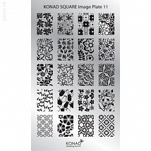 Konad Square Image Plate Пластина для стемпинга 11 (20 дизайнов)