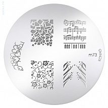 Konad Печатная форма (диск) Image Plate M73 (5 дизайнов)